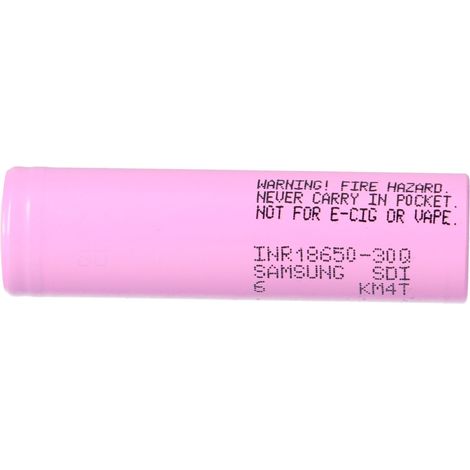 Samsung INR 18650 30Q Akku 3,7V Li-Ion 3000 mAh 15A