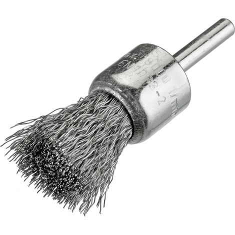 Osborn Pinselbürste D30, Schaft 6 mm, gewellter rostfreier Stahldraht 0,30 mm T25