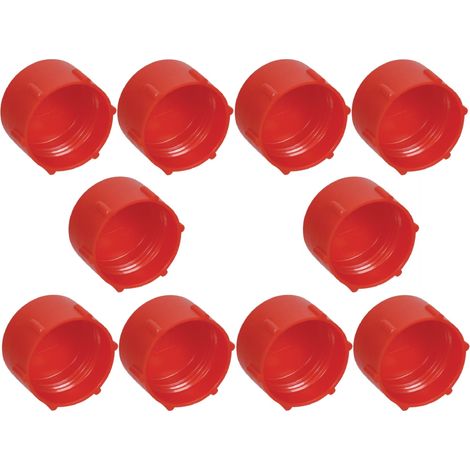 10x Bouchon anti-poussière filetage femelle métrique BSP en plastique Embout Raccord Capuchon Enveloppant Protection Tuyau Hydraulique Tube, 1/4" (1/3)