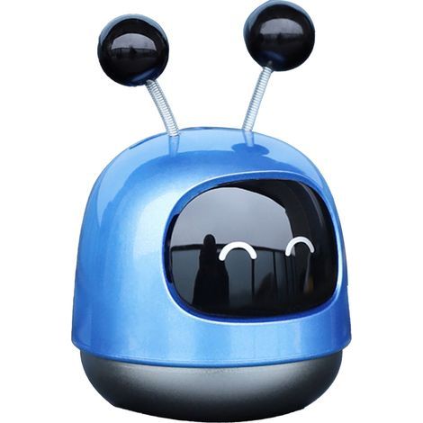 Diffuseur d'arôme de voiture, Style Robot créatif, ornement de parfum, solide, durable, accessoire intérieur bleu. (1/5)