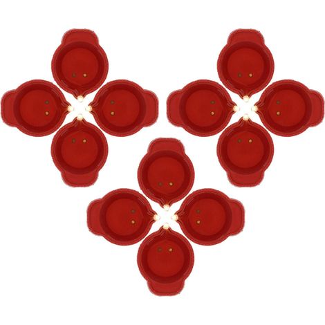 Set mit 12 schwebenden LED-Lichtern für Diwali, dekorative elektrische Kerzen
