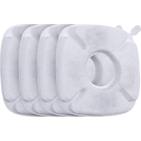 Filtres de rechange pour fontaine à eau Veken pour animaux de compagnie, lot de 4 (1/4)