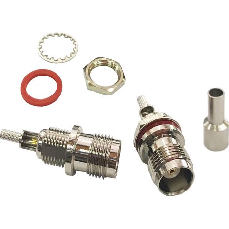 Conector hembra TNC para cable RG174