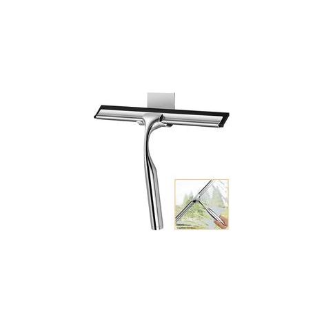 Douche, INOX, sans Perçage et avec 2 Lèvres en Silicone Raclette Vitre Silicone, Raclette Silicone pour Vitre, Raclette Vitre pour Vitre, Miroir, Carrelage et Cuisine (1/5)