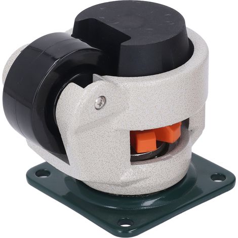 Roulette à tige filetée réglable industrielle avec platine pour établi machine 62mm, capacité 4400LBS (4pcs) (1/5)