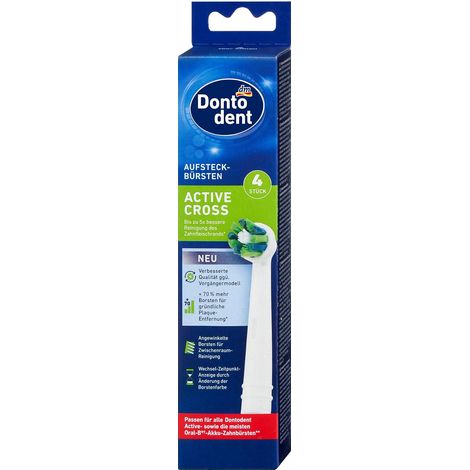 Lot de 4 brossettes de rechange - Poils inclinés pour un nettoyage intermédiaire (1/5)