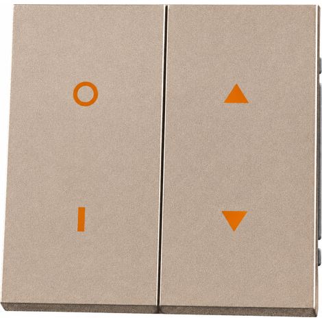 Interrupteur 1 bouton et interrupteur pour rideau standard européen doré PC ignifuge 13 × 9 × 10 cm – Livraison gratuite