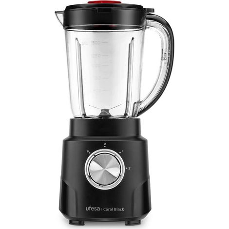Batidora de Vaso UFESA CORAL BLACK Negro 600 W 1,5 L