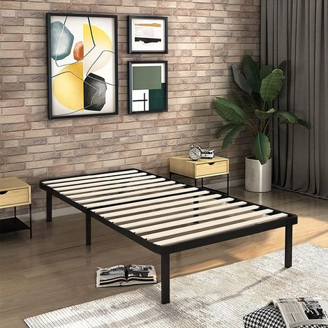 Iztoss – Sommier 90x190cm à lattes en bois massif – Épaisseur 26cm – Ultra-stable avec 14 lattes – Installation rapide en 30 minutes
