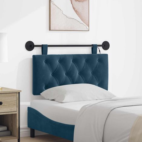 vidaXL Cabecero colgante Azul Terciopelo (1/5)