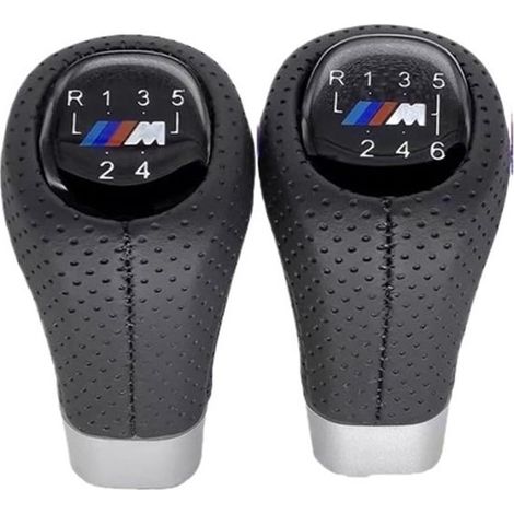 Adecuado para pomo de palanca de cambios de 5 velocidades para BMW E34 E36 E38 E39 E46 E53 E60 E61 E63 E64 E83 E90 E91 E92 E93 (1/5)