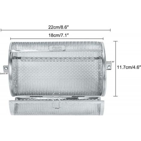Panier De Rôtisserie - Acier Inoxydable Alimentaire - Pour Four Et Grill - Capacité 1800 G - 1 Pièce (1/5)