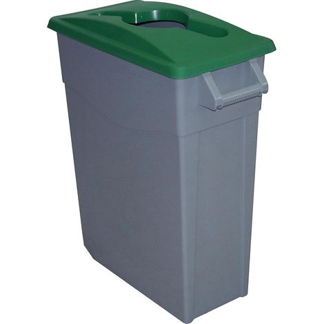 Contenedor Bas. 65Lt C/Rued Denox Pl Tapa Abierta Verde 2323