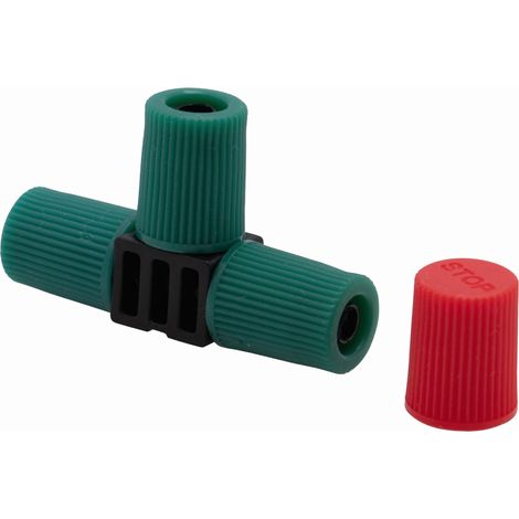 Conector 5 tees ø6mm con 5 tapones extra (1/5)