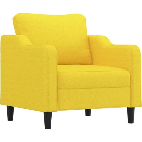 Fauteuil de Salon,Chaise,Fauteuil Jaune clair 60 cm Tissu CFW743168 (1/5)
