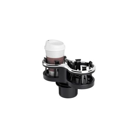 Porte Gobelet Voiture,2 Porte-Boîteilles Auto Universel Anti Vibration,Porte Boisson avec Base Extensible et Amovible (1/5)