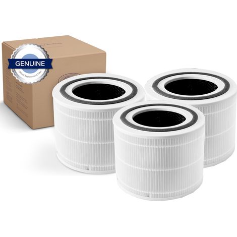 Adatto per i purificatori d'aria LEVOIT Core 300 e Core 300S, elemento filtrante bianco Core 300-RF-US, 40㎡-50㎡/3 pezzi (1/5)