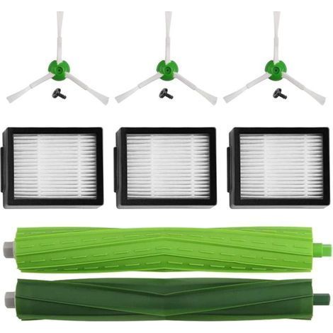 Kit di accessori per Roomba E5 E6 i3 i3+ i7 J7 J7+ E5154 E5158. Kit completo di ricambi, spazzole laterali, filtri e rulli di aspirazione. (1/4)