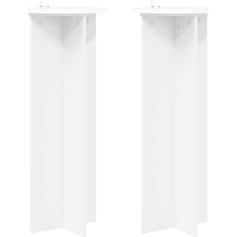 Maison Exclusive - Supporto per piante 2 pcs Bianco Ø40 x 100 cm