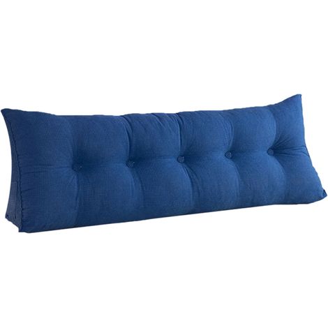 Coussin de chevet en polaire douce, grand coussin de lecture triangulaire pour le dos, coussin moelleux pour canapé et salon (1/5)