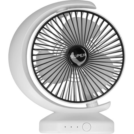 Petit ventilateur de bureau silencieux et portable, idéal pour la maison, le bureau ou la chambre d'étudiant. Alimentation USB. (1/5)