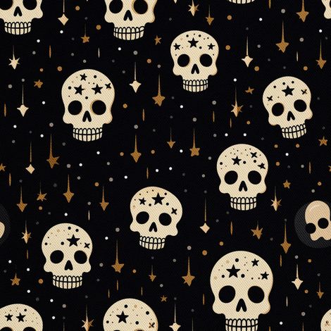 Tela Oxford decorativa para exteriores - Motivo de calavera I DX4301 (1/5)