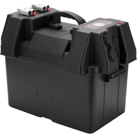 Boîte à batterie 12V centrale électrique avec port USB voltmètre prise allume-cigare pour bateau remorque camping-car (1/5)