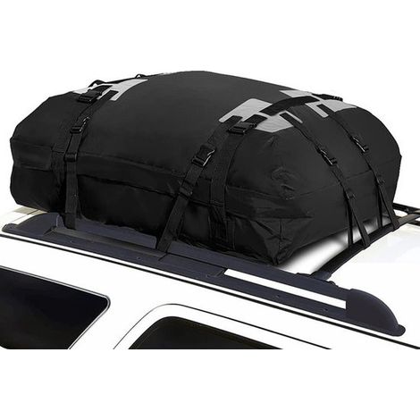 Coffre de toit imperméable en Oxford 600D - Coffre de toit 120 x 90 cm - Sac de toit - Sac de toit résistant à la poussière et aux UV, grande capacité - Pliable - Idéal pour les voyages et les activit (1/5)