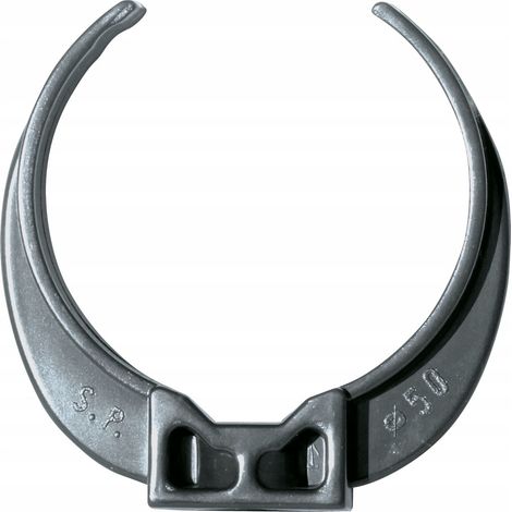 Scala plastics flxo+clamp (abrazadera) grafito de 50 mm