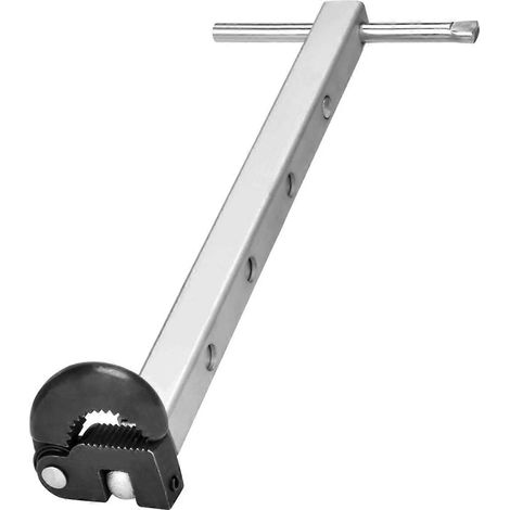 Clé télescopique pour lavabo, capacité de mâchoire réglable de 3/8 po à 1-1/4 po, clé pour évier de baignoire/tuyauterie (1/5)