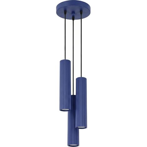 Pendelleuchten Karbon ultramarin 3xGU10 19.5cm Sollux (1/5)