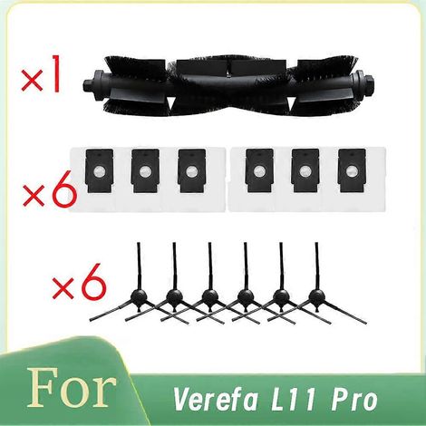 Brosse pour aspirateur 13 pour Verefa L11 Pro Self Emptying Robot Aspirateur Main Side Brosse Dust Bags Essential Aspirateur Accessoires (1/5)
