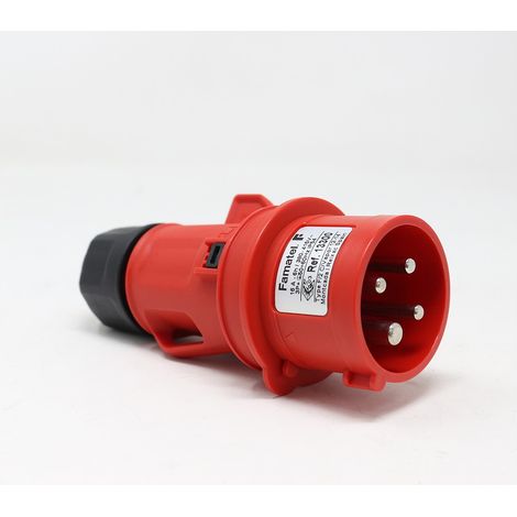 CLAVIJA INDUSTRIAL 3P+T 16AMP. 380V IP44 - FAMATEL (1/5)