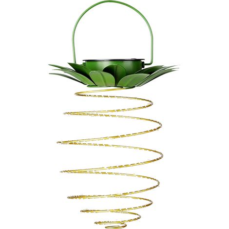 Lámpara solar colgante para exteriores con forma de piña, 60 LED, resistente al agua, luz blanca cálida, ideal para decorar su jardín, césped o terraza. (1/5)