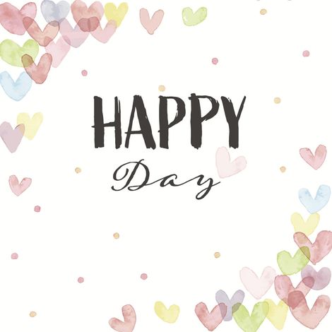 Duni Servietten Happy Day 33 x 33 cm - 20er Pack Servietten