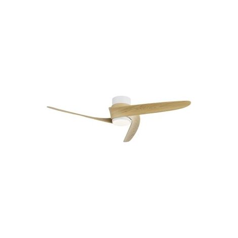 Mantra Ventilador LED GROENLAND S blanco Madera Ø102cm DC 24W 1700lm CCT 2700K-5000K con Mando y APP (1/5)