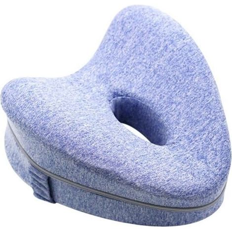 Oreiller Jambes Orthopédique Genou - Mousse à Mémoire - Déhoussable - Ergonomique (1/4)