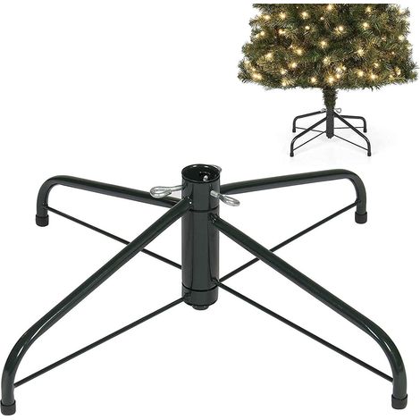 Support d'arbre de Noël 15,74 pouces PAUX DE CASSAGE METAL METALES avec vis de pouce (40 cm) (1/5)