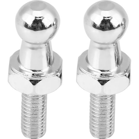 2 Billes de tige filetée M6 en fer pour vérins à gaz, boulons à rotule de capot (1/5)