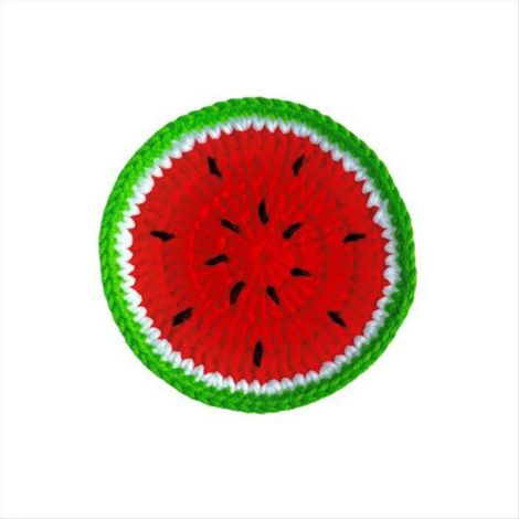 Sous-Verre Crochet - Forme Fruit - Protection Table Basse Cuisine Bureau - 4 Pièces (1/5)