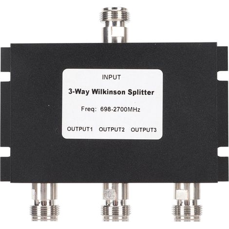 Diviseur de Signal TV 3 Voies Professionnel 698‑2700MHz, Diviseur de Puissance 3 Sorties avec Connecteurs F Femelle pour Antenne, 50W (1/5)