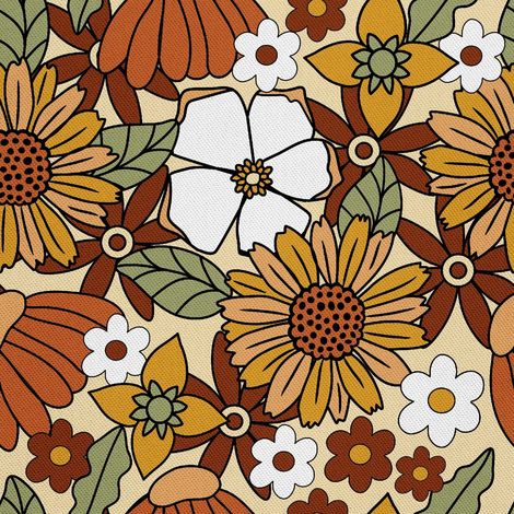 Outdoor dekostoffe oxford - Motiv Blumen 7 (1/5)