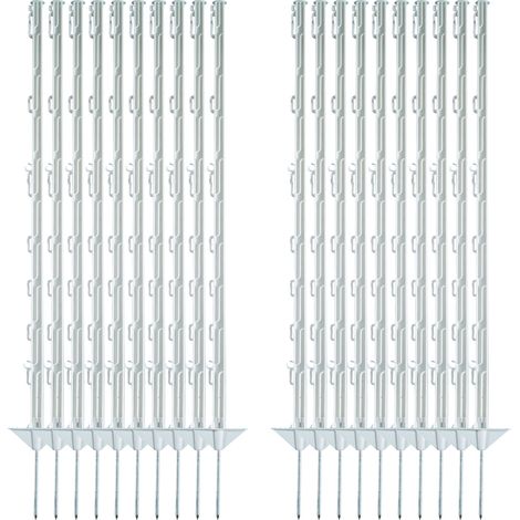Electra Kunststoffpfahl 105 cm mit Doppeltritt - weiß - 20 Stück Weidezaunpfähle