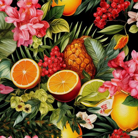Tela decorativa para exteriores Oxford - Motivo frutal  DX6281 (1/5)