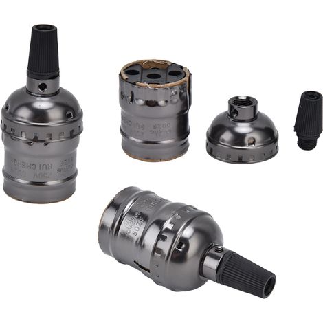 10 Stück Retro-Lampenfüße, robuste und formschöne Aluminium-Deckenlampenfüße für E26- und E27-Lampen (1/5)
