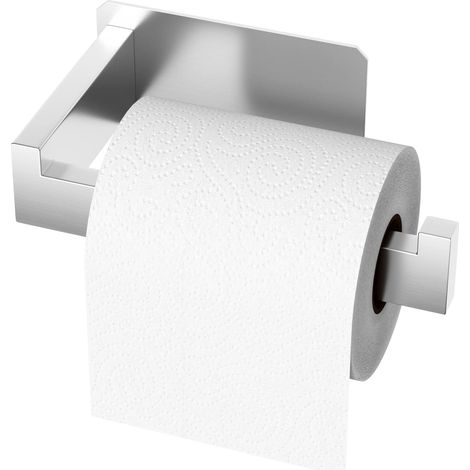 Porte Papier Toilette, 14 cm Porte-Papier Toilette Auto-adhésif, Support Papier Toilette en Acier Inoxydable, Porte-Rouleau Mural, Porte-mouchoirs pour Salle de Bain, Cuisine, Salon(Argent) (1/5)