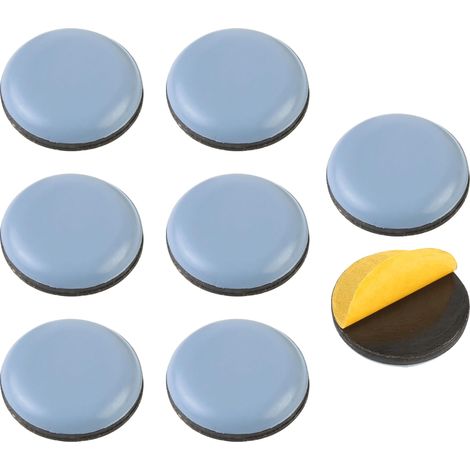 Patins de Meubles, PTFE Téflon Carré Auto-adhésives Coulisses de Meubles Adaptés Aux Sols et Tapis Lisses, 8 Pièces 20 mm Ronds (1/5)