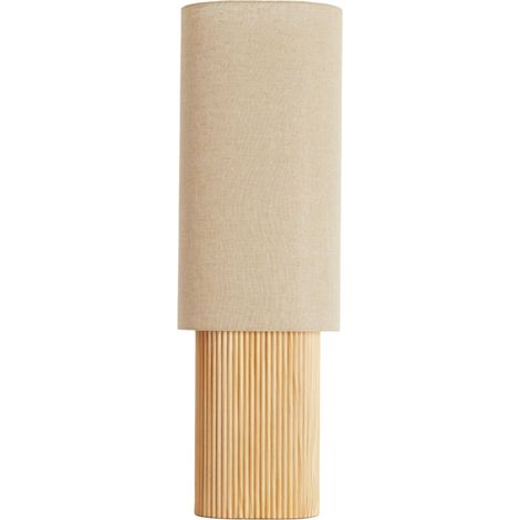 Light & Living - lampe de table - Laslo - naturel - bois - E27 -