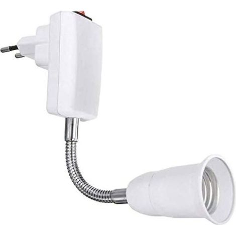 Douille E27 avec Interrupteur pour Lampe Murale Cuisine, AC 220V, Support Lampe Douille E27 à Poser, Spot Lampe, (sans ampoule) (1/5)