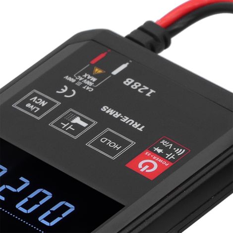 HY128B Intelligentes Touchscreen-Digitalmultimeter mit mehreren Anzeigen: Frequenz und Temperatur, Standardverpackung, Grau (1/5)